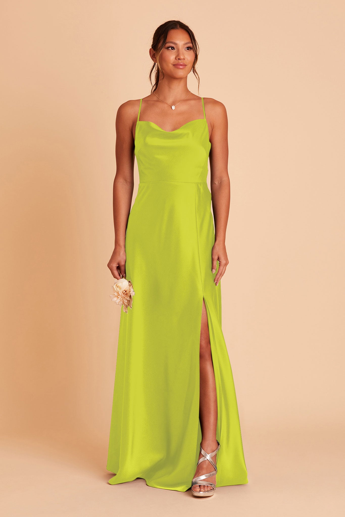 chartreuse colour dress